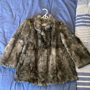 Vintage Rabbit Fur Coat